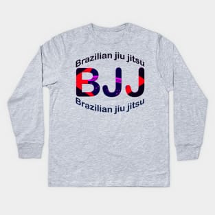 Brazilian jiu jitsu Kids Long Sleeve T-Shirt